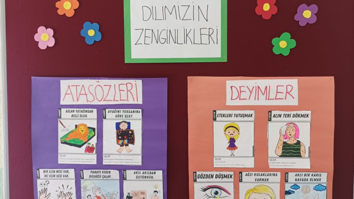 Dilimizin Zenginlikleri Projesi : Atasözleri ve Deyimler Etkinliği